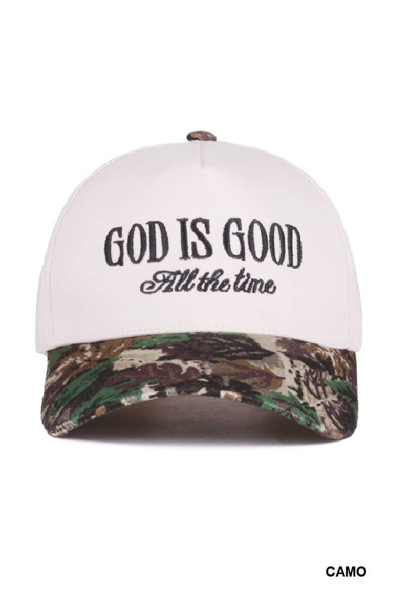 God Is Good All The Time Two Tone Cap