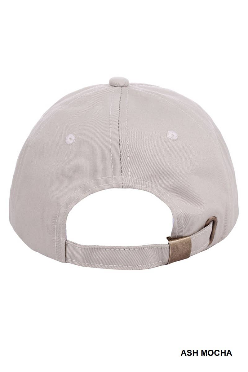 "Coffee” Embroidered Cotton Cap