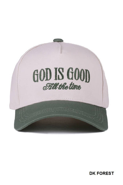 God Is Good All The Time Two Tone Cap