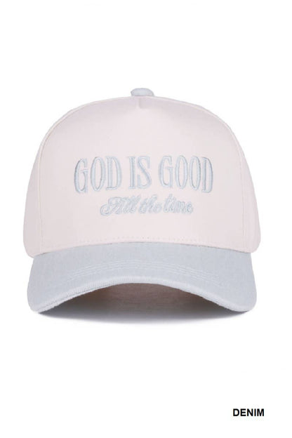 God Is Good All The Time Two Tone Cap