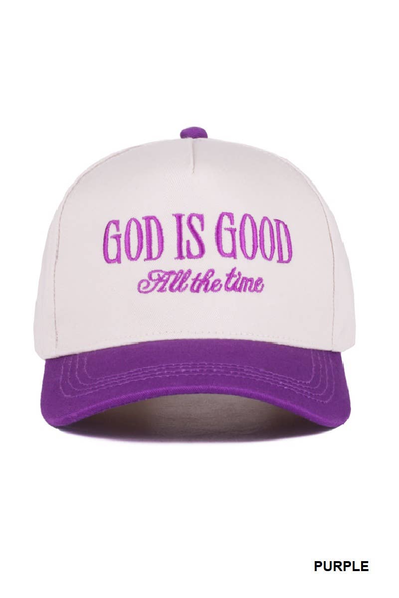 God Is Good All The Time Two Tone Cap