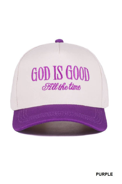 God Is Good All The Time Two Tone Cap