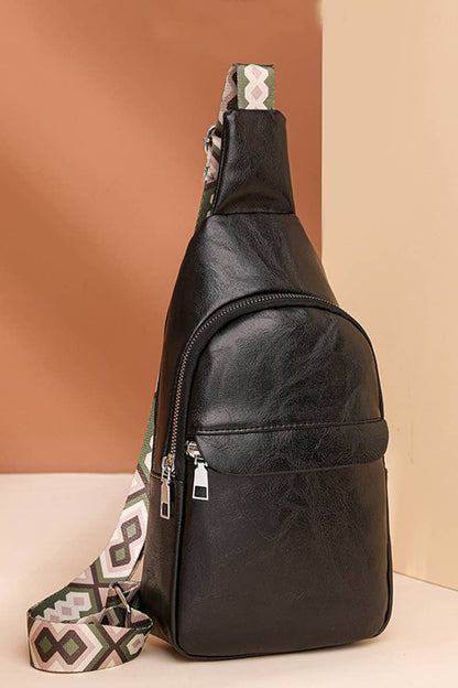 Guitar Strap Crossbody Check Sling Bag