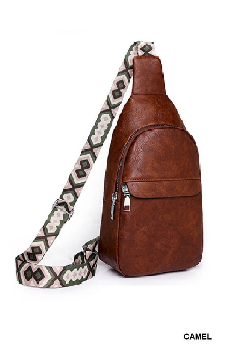 Guitar Strap Crossbody Check Sling Bag