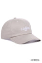 "Coffee” Embroidered Cotton Cap
