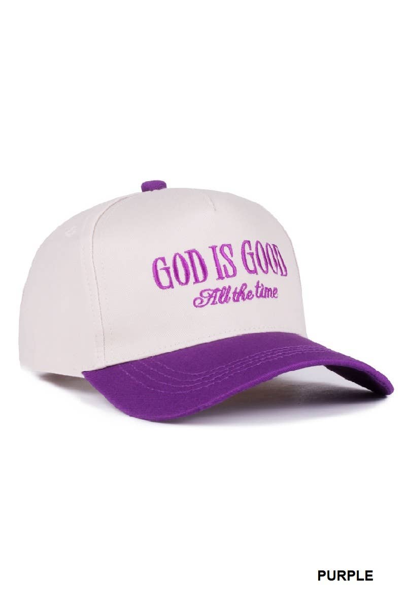 God Is Good All The Time Two Tone Cap