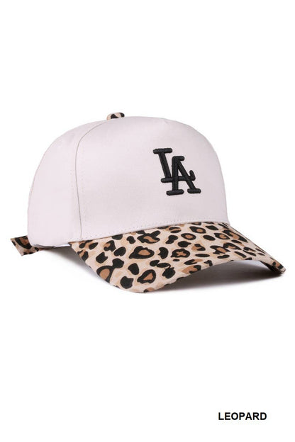 LA City Logo Two Tone Canvas Cotton Cap SI-27993